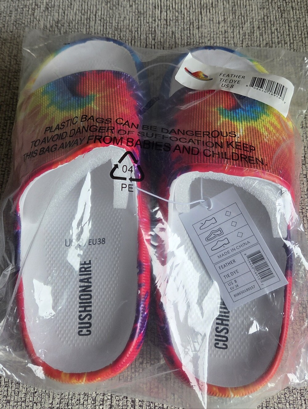 Cushionaire Womens Feather Cloud Slide Sandals - Size 8 NWT
